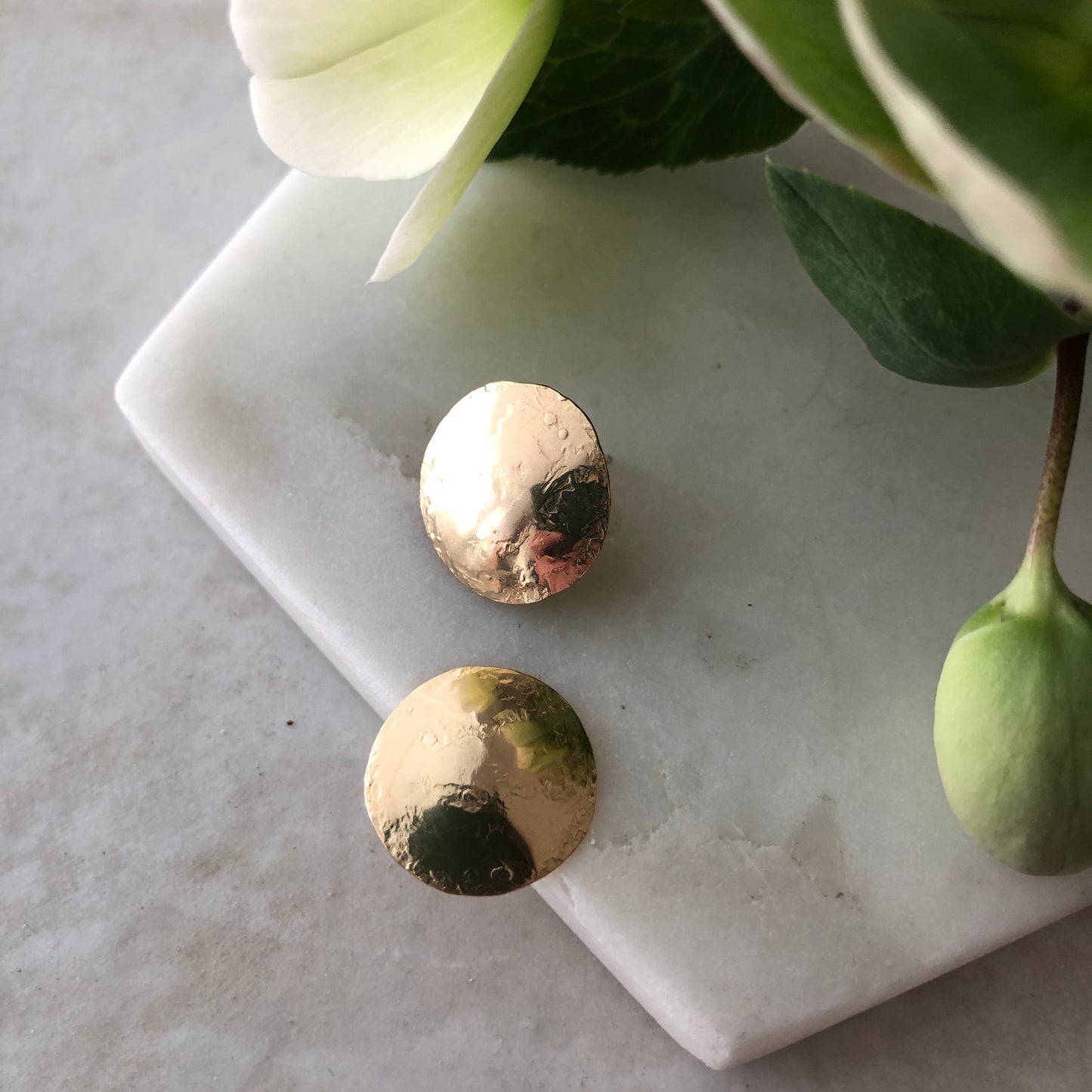 Circle Statement Stud Earrings