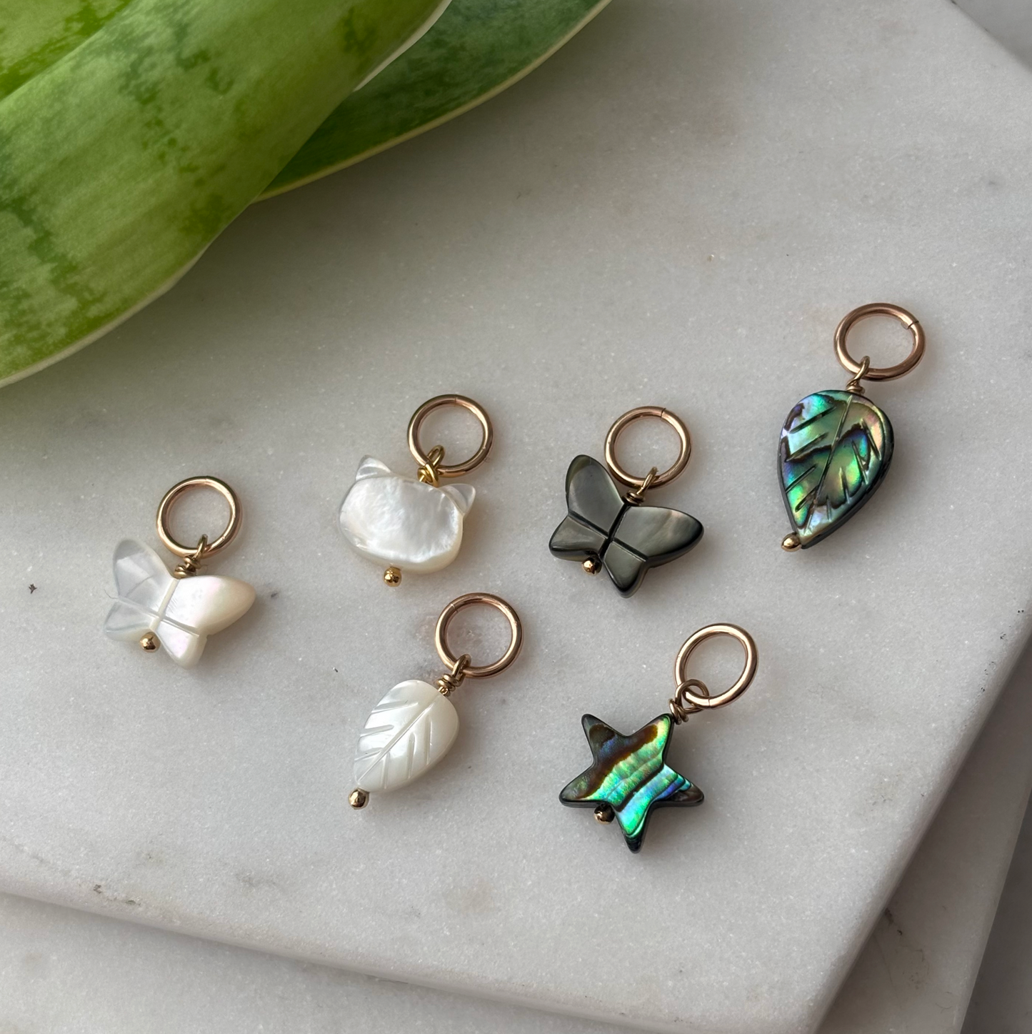 Mother of Pearl Charms NEW!