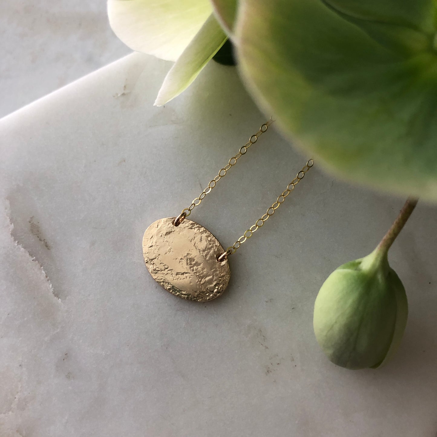 Oval Pendant Necklace