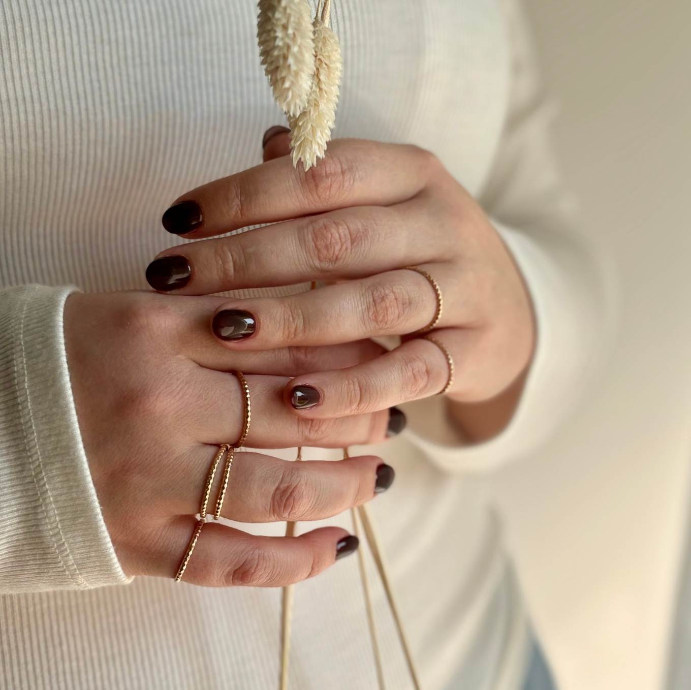 Serpentine Texture Stacking Ring - 14k Gold-fill or Sterling Silver