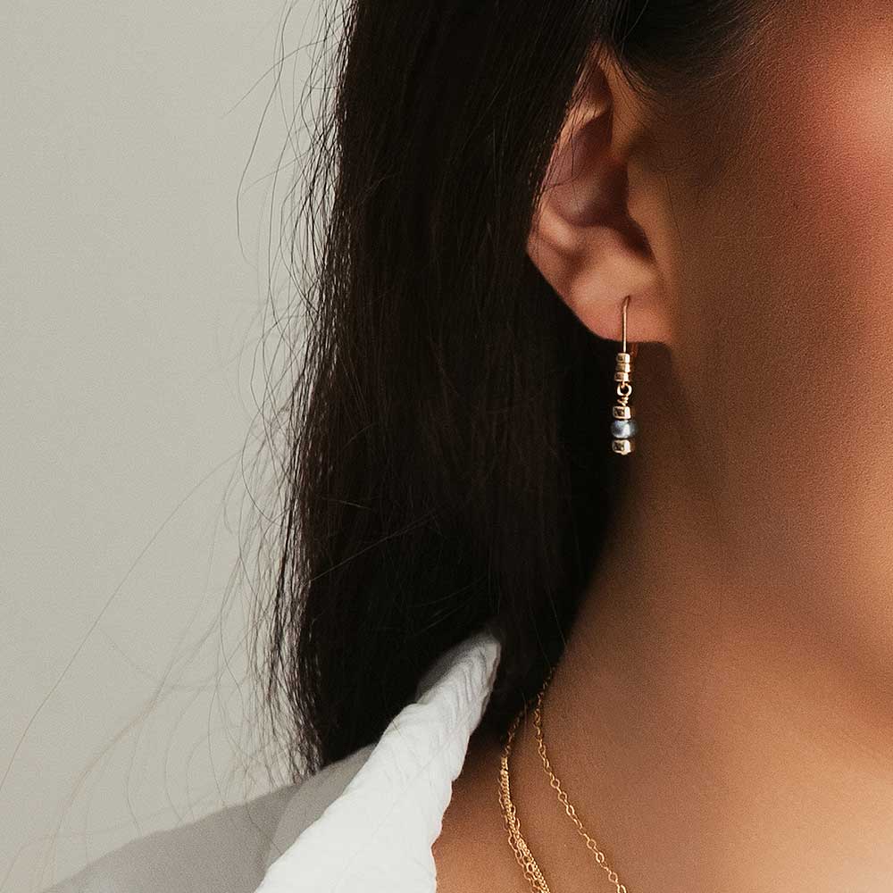 strut jewelry comfort iridescent pearl drop earrings