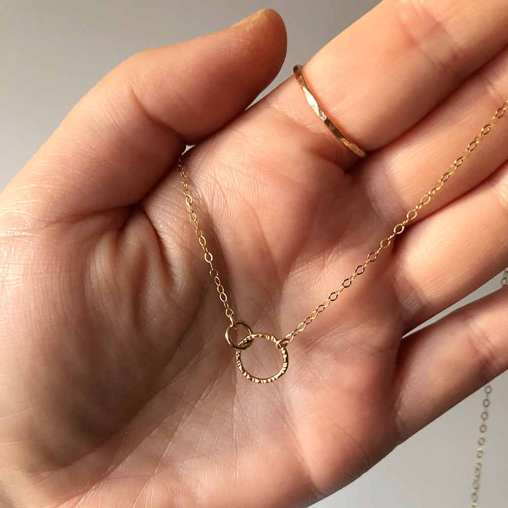 strut jewelry mini links necklace gold and silver