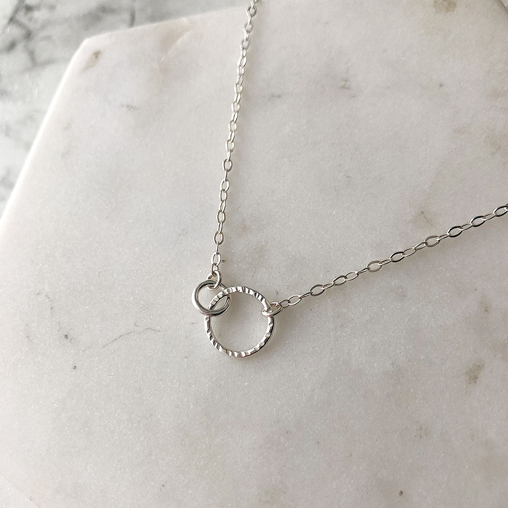 strut jewelry mini links necklace gold and silver