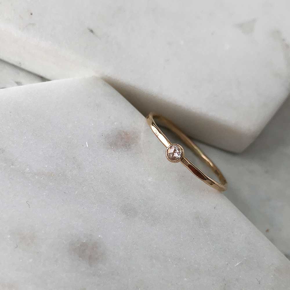 strut jewelry petite diamond stacking ring 14k gold fill