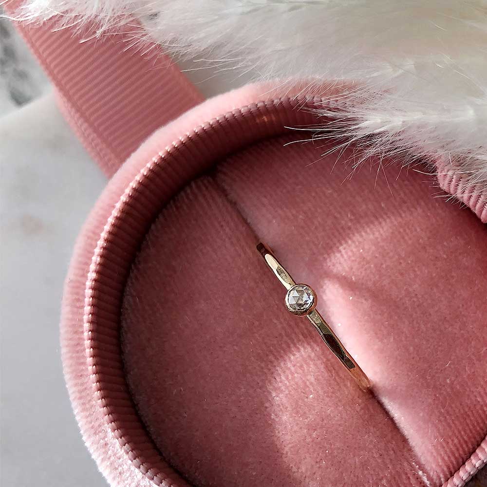 strut jewelry petite diamond stacking ring 14k gold fill