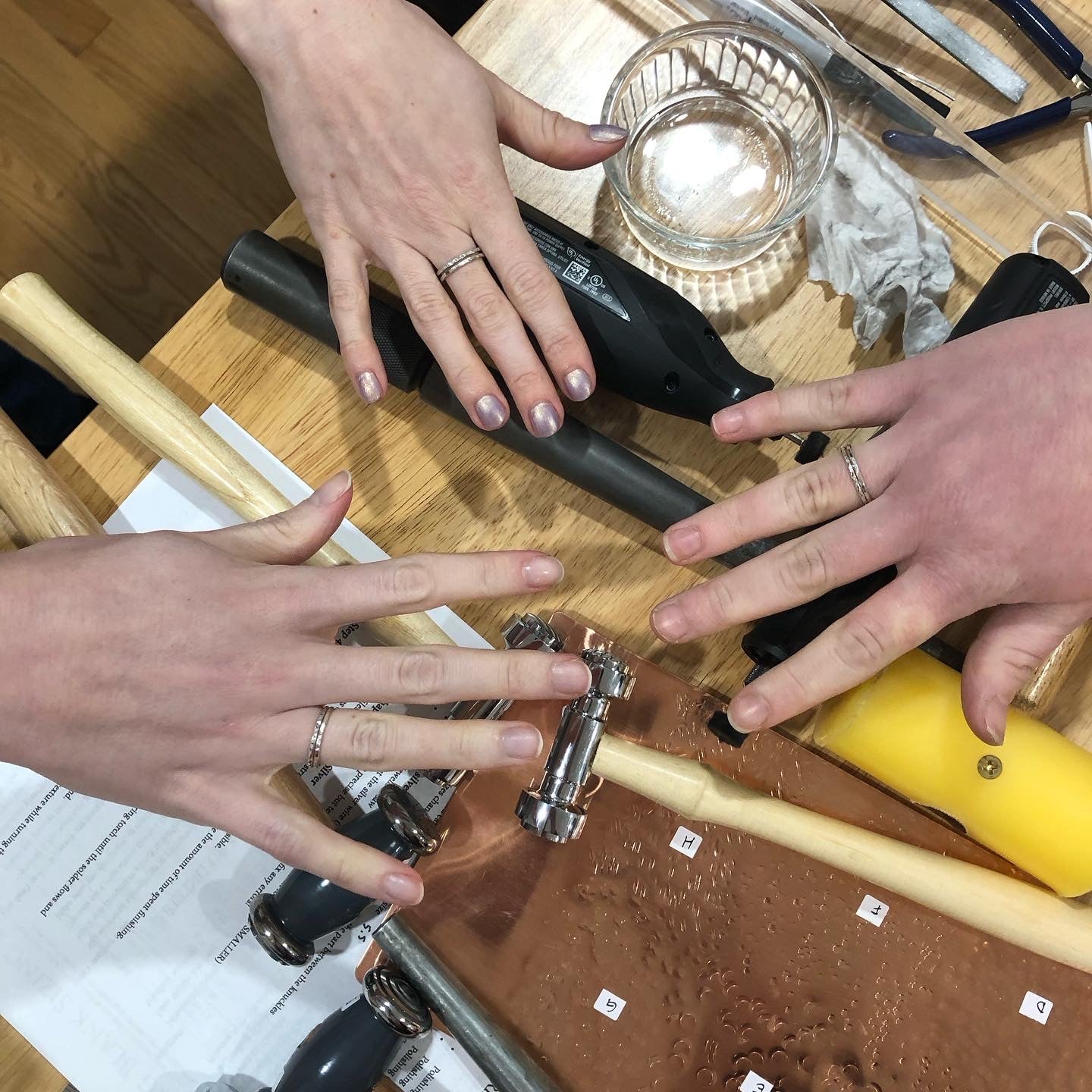 SILVER RING CLASS / Thurs Oct 23rd / 6pm-8pm / Make two silver stacking rings