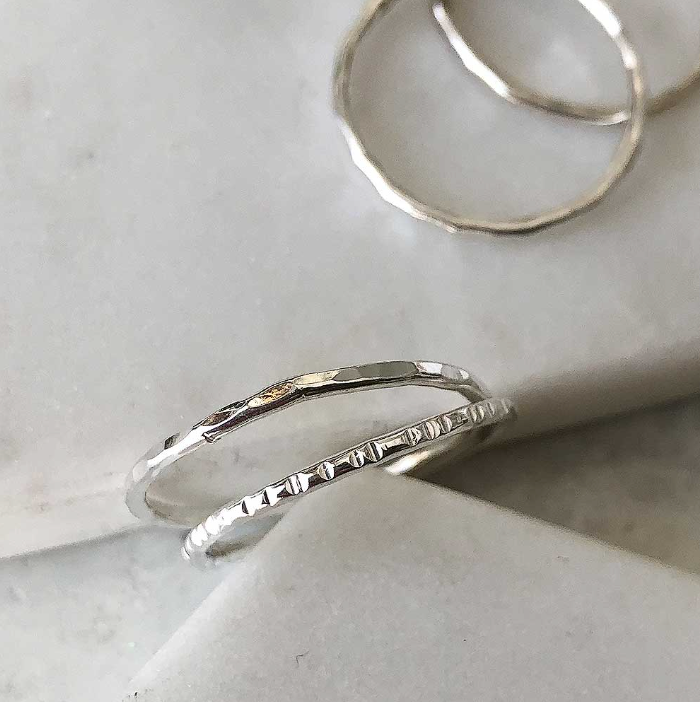 SILVER RING CLASS / Thurs Oct 23rd / 6pm-8pm / Make two silver stacking rings
