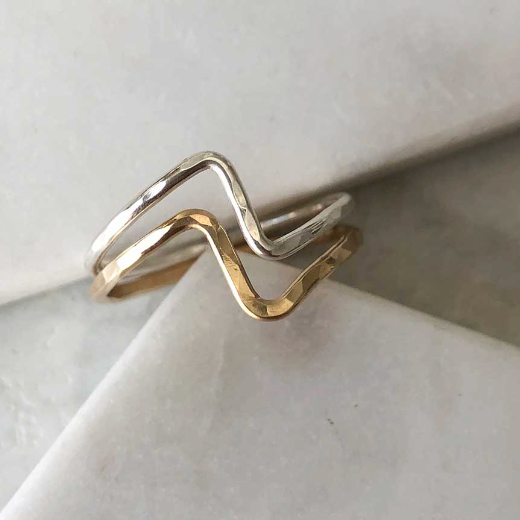 *Only 1 spot left!* ZIG ZAG STACKING RING CLASS / Thursday Nov 12th / 6pm-8pm / Make two zig zag stacking rings