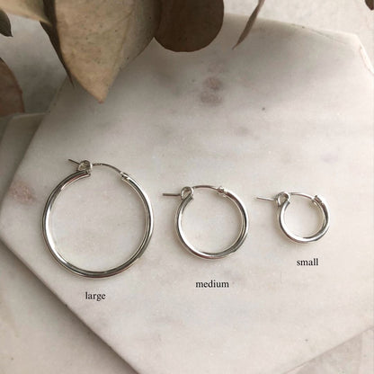 CLEARANCE Charm Hoops - Large
