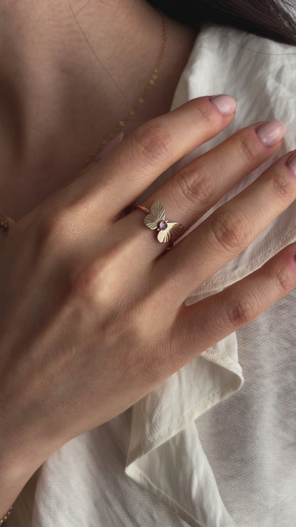 CLEARANCE Butterfly Ring - 14k Gold-fill or Sterling Silver