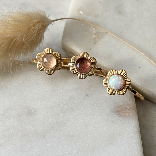 Flower Ring - 14k Gold-fill or Sterling Silver