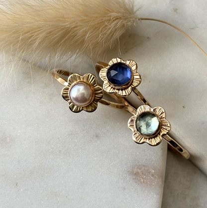 Flower Ring - 14k Gold-fill or Sterling Silver