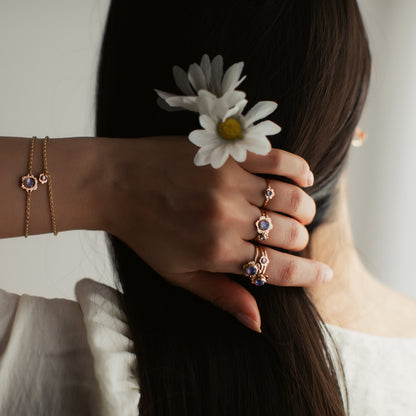 Flower Ring - 14k Gold-fill or Sterling Silver