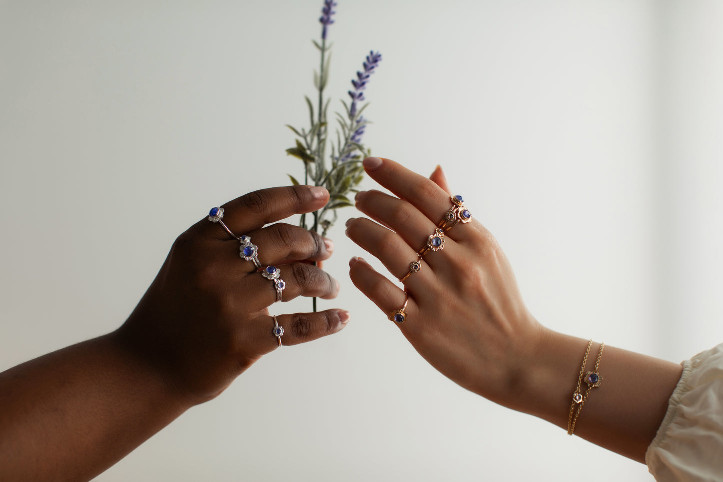Petite Flower Ring - 14k Gold-fill or Sterling Silver