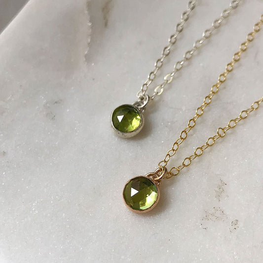 Petite Peridot Necklace