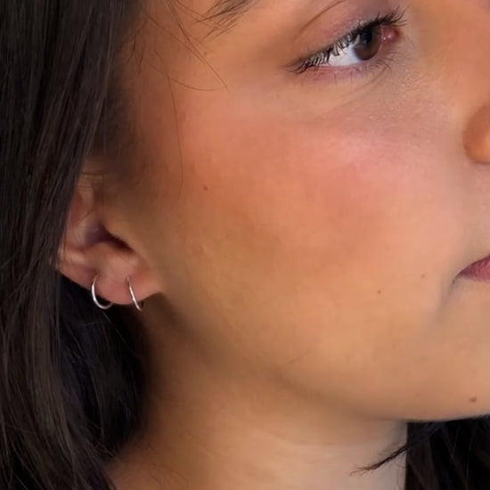 strut jewelry smooth sleeper hoop earrings