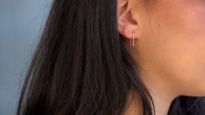 strut jewelry ear pins sterling silver