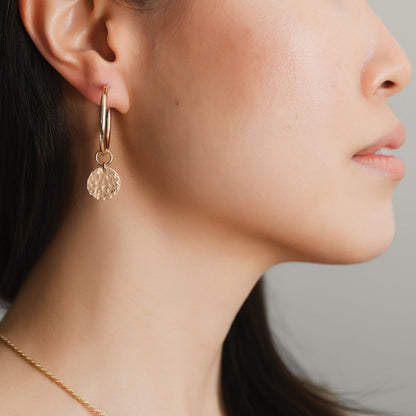 strut jewelry charm hoops large 14k gold fill