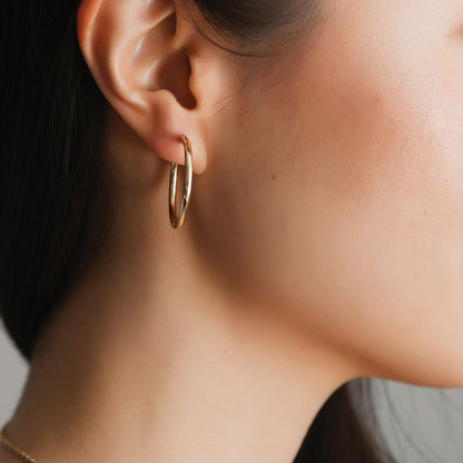 strut jewelry charm hoops large 14k gold fill