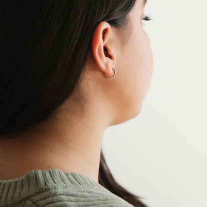 strut jewelry charm hoops small 14k gold fill