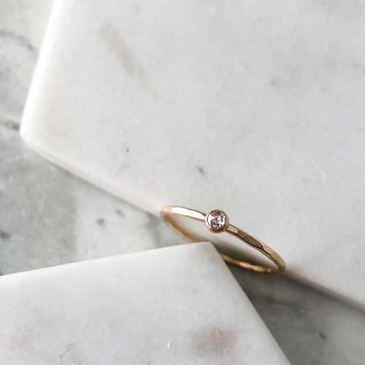 strut jewelry petite diamond stacking ring 14k gold fill