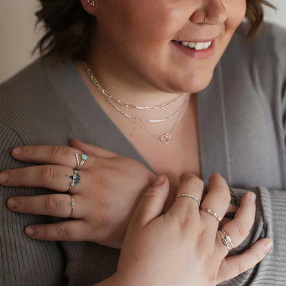 Mini Links Necklace - Sterling silver or 14k gold-fill