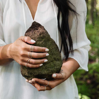 strut jewelry twist stacking rings 